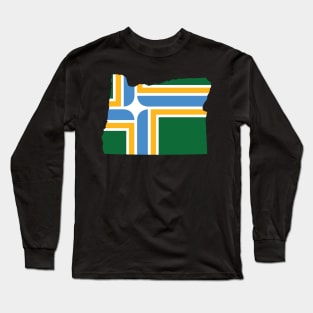 Portland Flag Long Sleeve T-Shirt